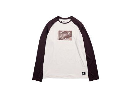 Pánské Termoprádlo Burton Roadie Base Layer Tech T-Shirt Stout White/Bear Hug Brown